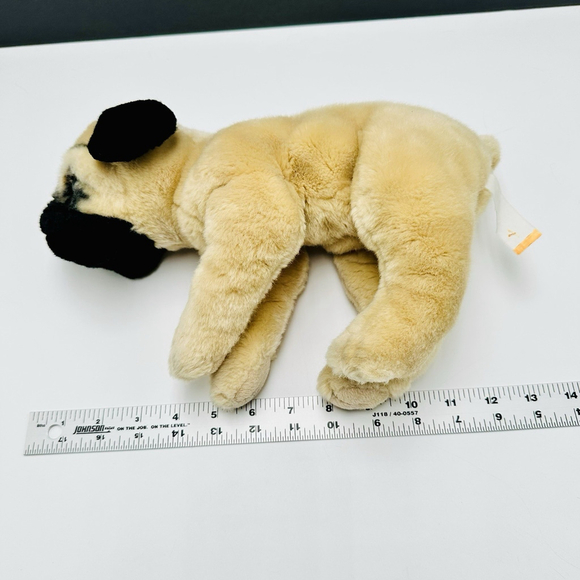 Animal Alley Toys R Us Pug Puppy Dog Plush Realistic 12" Vintage Stuffed 2001 - Picture 9 of 9